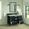 James Martin Vanities 48'' Single Vanity, Black Onyx w/ 3 CM Lime Delight Quartz Top 424-V48-BKO-3LDL